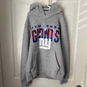 Youth NFL New York Giants Gray Hoodie, Size small (8)
